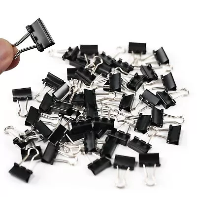 48 Pcs Mini Binder Clips 0.5 Inch Paper Clamps For Office School Documents • $9.50