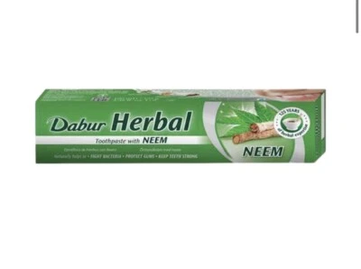 £8.75 • Buy 2 X DABUR NEEM HERBAL TOOTHPASTE 100ML NO ADDED FLUORIDE SUITABLE FOR VEGETERIAN
