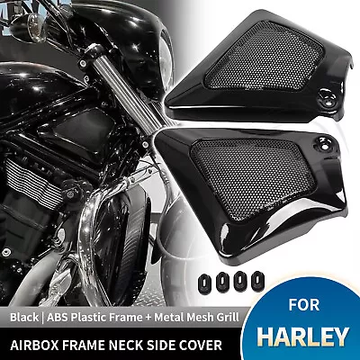 Black Frame Neck Side Cover Guards Fit For Harley V-Rod Muscle VRSCF VRSCA VRSCB • $30.98