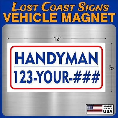 Handyman Magnet Truck Rear Window Sticker Car & Van Decal Sign • $16.99