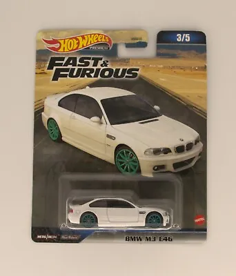 2023 HOT WHEELS Fast & Furious - BMW M3 E46 (White #3/5 - Premium) • $13