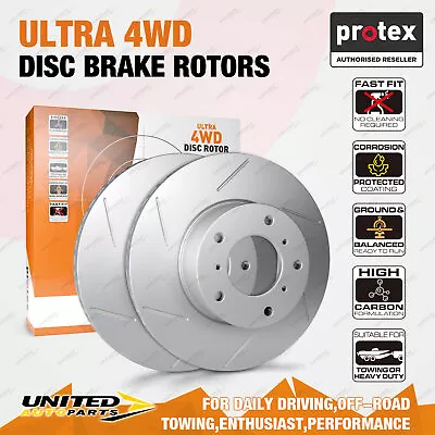 2 Front 4WD Brake Rotors For Nissan 720 Navara 4WD D21 Pathfinder Terrano WD21 • $222.80