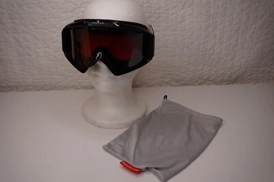 $9.99 • Buy Bolle Snow Ski Goggles Black W/Red Tint Includes Case 