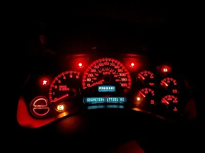 03 04 05 06 Silverado Sierra Escalade Yukon Gauges Red LED Kit DIY 12 Volt GM • $18.25