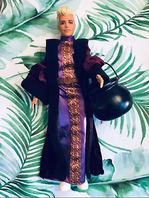 OOAK Halloween Wizard Warlock Barbie Ken Purple Witch Doll Costume 💜 • $29.99