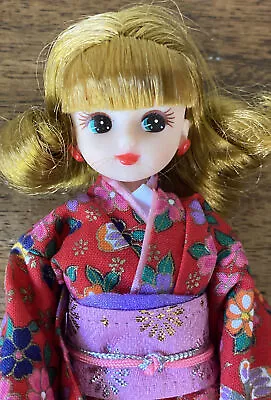 Vtg 1990’s Takara 9” Jenny Doll Red Kimono Licca Japan! • $39.99