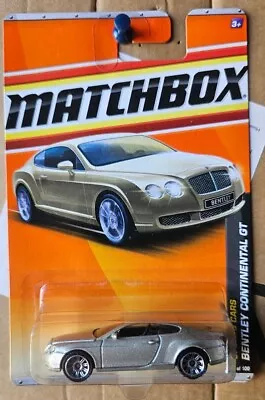 Matchbox 2010 - Bentley Continental Gt [gold] Near Mint Vhtf Card Good • $39.95