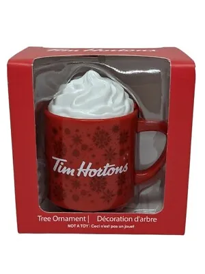 $13.96 • Buy Tim Hortons Coffee Mug Christmas Tree Decoration 2021 Hanging Ornament NEW Gift