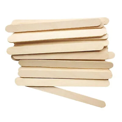 Natural Wooden Ice Lolly Lollypop Wood Sticks For Craft Model Making • £9.99