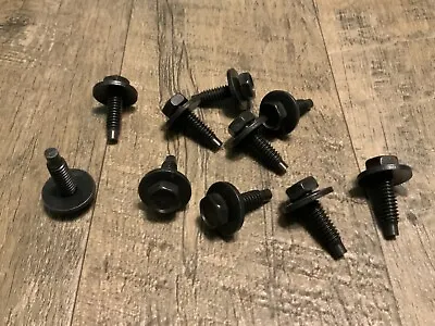 10pcs Upper Top Of Fender Bolts For 71-73 Ford Mustang 1/4-20  Black • $8