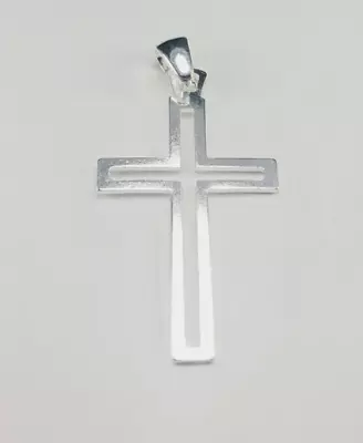 Cross Pendant Real Solid 925 Sterling Silver Men Women Made In Italy Jargod • $23