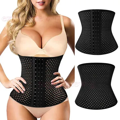 Women Corset Waist Trainer Cincher Training Body Shaper Shapewear Underbust Belt • $10.79