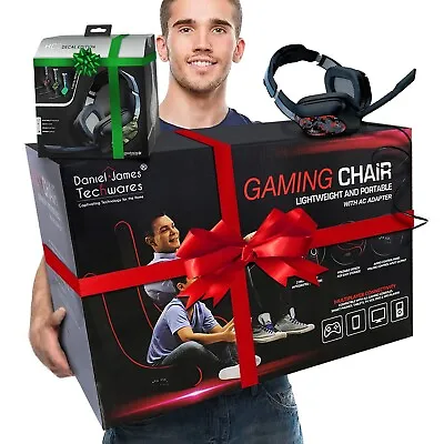 £59.99 • Buy Sports Racing Gaming Chair FREE Headset Cyber Rocker Playstation IPad Xbox Music
