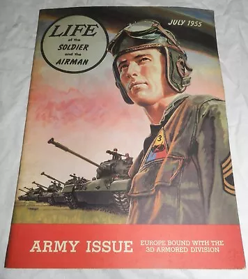 July 1955 Army Issue Magazine - Life Of The Soldier And The Airman • $14.79