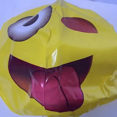 $9.87 • Buy Emoji Universe Inflatable Beach Ball 12” Plastic Winking Tongue Out New Kangaroo