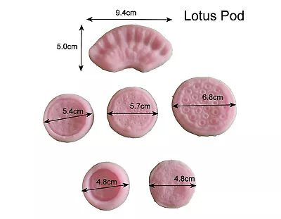 Lotus Pod Make Silicone Veiner Molds #Ak051. Clay FlowersGum Paste. • $12.99