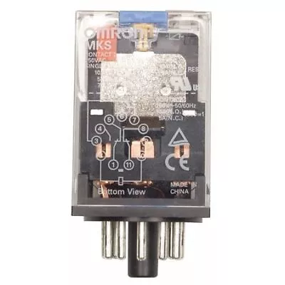 Omron Mks2pinac24 General Purpose Relay 24V Ac Coil Volts Octal 8 Pin Dpdt • $18.85