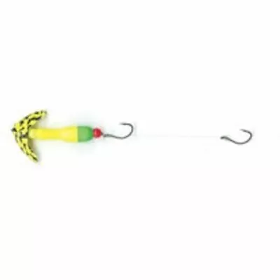 Mack's Lure 63107 Walley Pop - Crawler Series - Floater Rig Chartreuse Black ... • $8.67