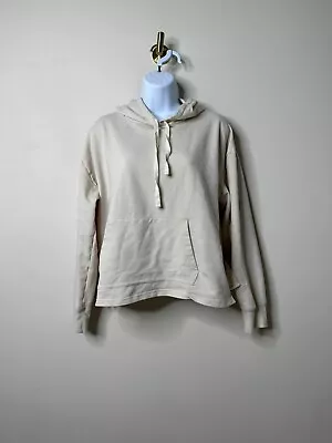 J. Crew Cream Lightweight Hoodie Women's Medium • $20.95