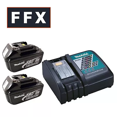 Genuine Makita BL18302DC18RC Twin LXT 18v 3.0AH Li-ion Battery And Charger • £104.53