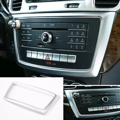 Silver ABS Central Control CD Switch Panel Trim For Benz GL GLE GLS ML 2013-2019 • $37.98