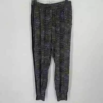 Maison Scotch Star De La Saison Pants 2 Blue Green Black Print Jogger Pockets M • $15