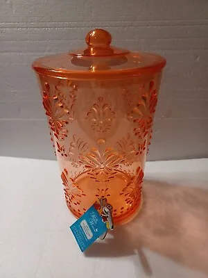 NWT The Pioneer Woman Sunny Days 2 Gallon Beverage Drink Dispenser Spigot Coral • $23.68