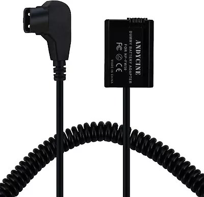 D-Tap To Sony NP-FW50 Dummy Battery Coiled Cable For A7/a7S • £9.99