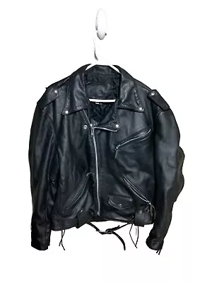 Vintage Harley Davidson Leather Motorcycle Jacket ~Men’s Size 46~Made In USA ~I3 • $175