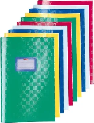 Herlitz Bast Structure A4 Exercise Book Cover - Assorted Colours (Pack Of 10) • £6.20