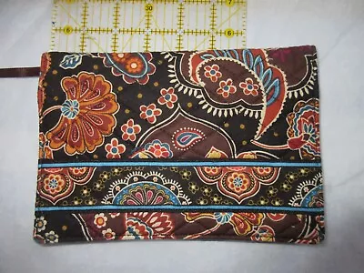 Vera Bradley KENSINGTON Book Cover NEW With Tags Floral/Paisley BROWN/Blue/Tan • $14.99