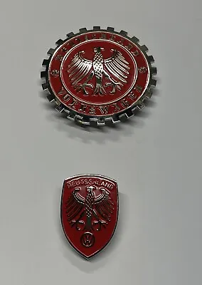 Vw Beetle super Beetle Hood Emblem & Matching Crest Red  & Silver  1964 - 1979 • $74.95