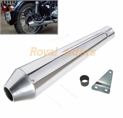 £77.72 • Buy For Royal Enfield Motorcycle 350 500 Reverse Cone Megaphone Exhaust Silencer