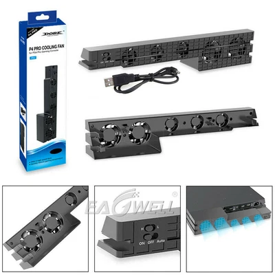 $26.39 • Buy USB Heatsink 5 Fan For PS4/PS4 Pro Game Accessories Play Station 4 Cooling Fan