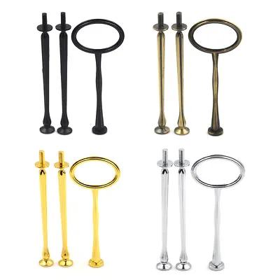 2/3 Tier Cake Plate Stand Handle Fitting Hardware Rod Plate Stand Wedding Pa Xb • $6.68