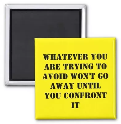 Square Magnet Daily Quotes Reminder Confront It Size 2 Inch Print Collectable • £19.28