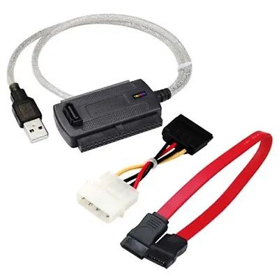 IDE To USB Converter Adapter SATA NEW Connector Cable For Hard Disk PC • £5.99