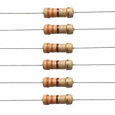 10 Pack~100PACK 330 Ohm Ω  5% Tolerance 1/4W 0.25 Watt Carbon Film Resistor • $2.79