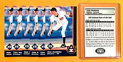 50) TIM HUDSON - Auburn Tigers 1997 National Player Of The Year Baseball LOT  • $6.95