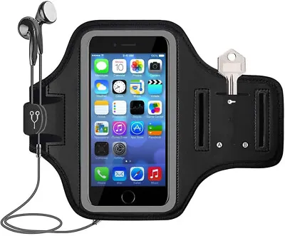 $20.89 • Buy NEW IPhone X/XS/11Pro Armband Gym Run/Jog/Exercise Workout Arm Band Case (Black)