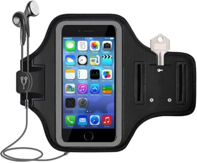 $20.89 • Buy NEW IPhone X/XS/11Pro Armband Gym Run/Jog/Exercise Workout Arm Band Case (Black)