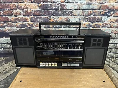 Vintage Mitsubishi Portable Boombox TX-67 Portable Combo Radio/Cassette RARE • $127.49