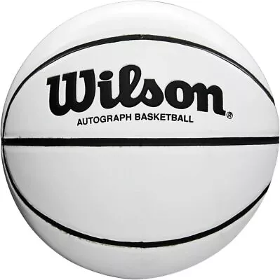 New Wilson Autograph Mini Basketball White/Orange • $23.70