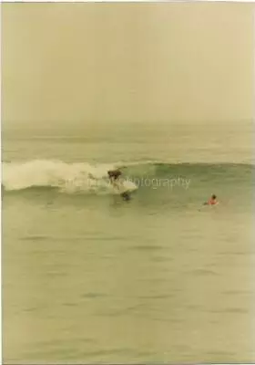 LOT OF 2 FOUND PHOTOS Original SURFER BOY Snapshot OCEAN SCENE 21 71 J • £22.60