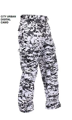 City Urban DIGITAL Camo Cargo Pants BDU Military Paintball Army Nets Airsoft • $39.99