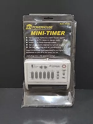 Powerhouse X-10 MT10A Mini Timer White NEW Control Lighting Tv Coffee Maker Heat • $29.99