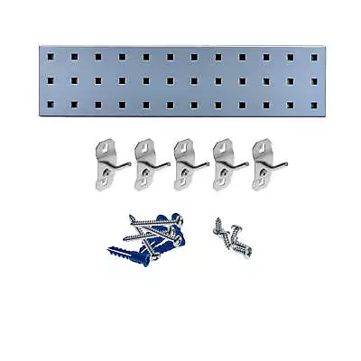 LBS18K-SLV Silver Pegboard Kit With (1) 18  X 4.5  Steel Pegboard And • $18.22