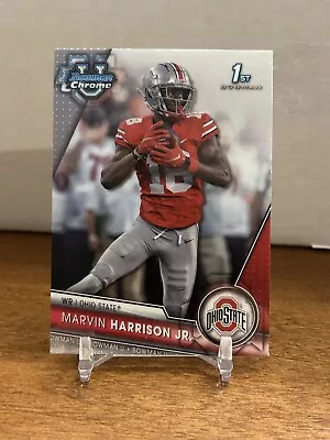 Marvin Harrison Jr. 2023 Bowman University Chrome #100 1st Ohio State Buckeyes • $7.25