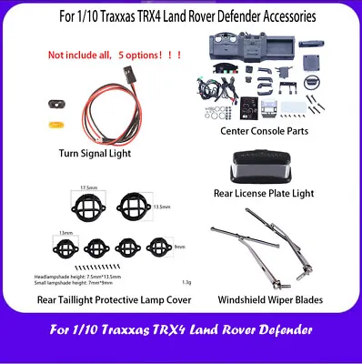 Rear Signal Light Windshield Wiper For 1/10 Traxxas TRX4 Land Rover Defender AUK • $97.88