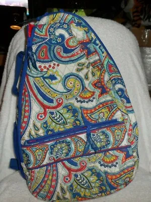 Vera Bradley Sling Tennis Backpack In Marina Paisley VGUC • $63.99